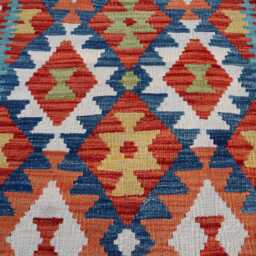 2'6x6'5 Small Stunning Turkmen Kilim, Chubi New Runner Rug, Flatweave Oriental Afghan Handmade Kilim Hallway Area Rug - thumbnail 3