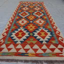 2'6x6'5 Small Stunning Turkmen Kilim, Chubi New Runner Rug, Flatweave Oriental Afghan Handmade Kilim Hallway Area Rug - thumbnail 2