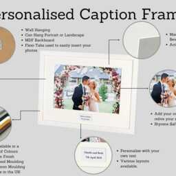 Personalised Memory Frames - Wooden Photo Designed With A Text Box To Add An Extra Element Special Photo. 12x8 - thumbnail 3
