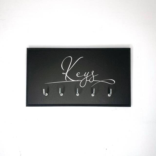 Handmade Wall Mounted Key Holder With 5 Hooks - image 1