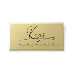 Handmade Wall Mounted Key Holder With 5 Hooks - thumbnail 3