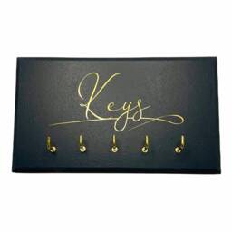 Handmade Wall Mounted Key Holder With 5 Hooks - thumbnail 2