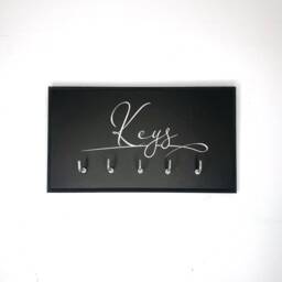 Handmade Wall Mounted Key Holder With 5 Hooks - thumbnail 2