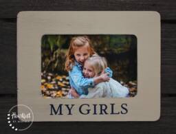My Girls Picture Frame - Personalized Gift For Mom, Hand-Painted 4x6 - thumbnail 1
