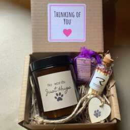 Pet Sympathy Candle Gift, Essential Oil Candle, No Words Just Hugs, Hugs Thinking Of You - thumbnail 1