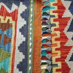 Heritage Tribal Runner, Handmade Artisan Afghan Turkish Scandinavian Navajo Bohemian Flatweave Wool Multicolour Kilim Runner Rug 190x70 cm - thumbnail 3