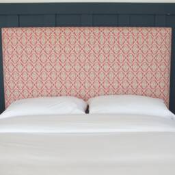 Pink Ikat Fabric Upholstered Headboard - Single Double King Size Super - thumbnail 2