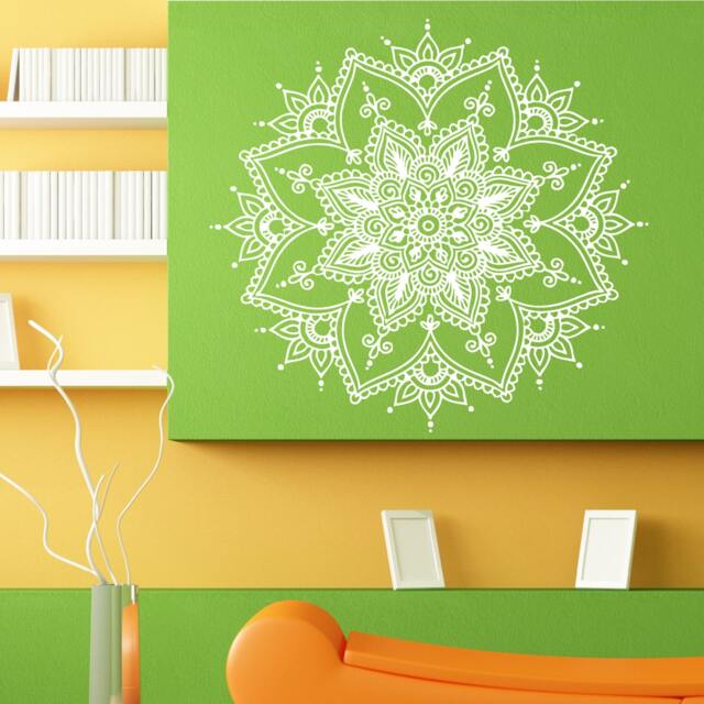 Mandala Flower Ornament Design Wall Sticker Vinyl Mural Decal Home House Apartment Art Decor Free Shipping L109 - image 1