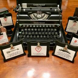 My Darling. Poetry On Antique Typewriter. Pre-Framed. Gift Ideas For Birthday, Wedding, Anniversary, Christmas, Newborn Baby - thumbnail 2