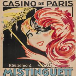 Casino De Paris Mistinguett - Cushion Cover Case Or Stuffed With Insert - thumbnail 2