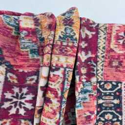 Traditional Handcrafted Reversible Kantha Quilt - Elegant Indian Bedding Throw With Floral Stitch Patterns - thumbnail 2