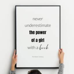 Feminist Quote Prints - Set Of 3 - Ruth Bader Ginsburg Wall Art Womens' Empowerment Posters Rbg Room D??cor Gift For Her Unframed - thumbnail 3
