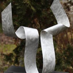 "Modern Abstract Aluminum Sculpture ""Diva" - thumbnail 2