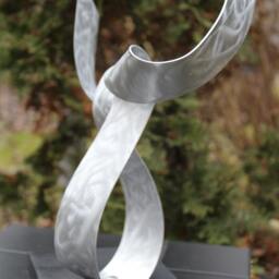 "Modern Abstract Aluminum Sculpture ""Diva" - thumbnail 3