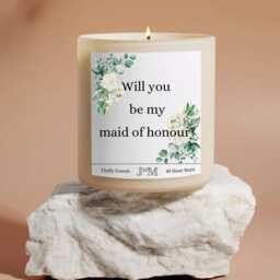 Will You Be My Maid Of Honour Proposal Gift. Gift For Honour. Candle Bridesmaid Proposal. Wedding Gifts Her - thumbnail 2
