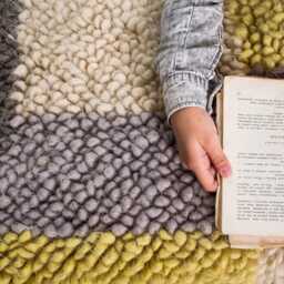 Thick Wool Accent Rug Soft Throw Mat - thumbnail 3