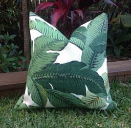 Tropical Palm Leaf Outdoor Pillow Cover Tommy Bahama Designer Fabric - thumbnail 1