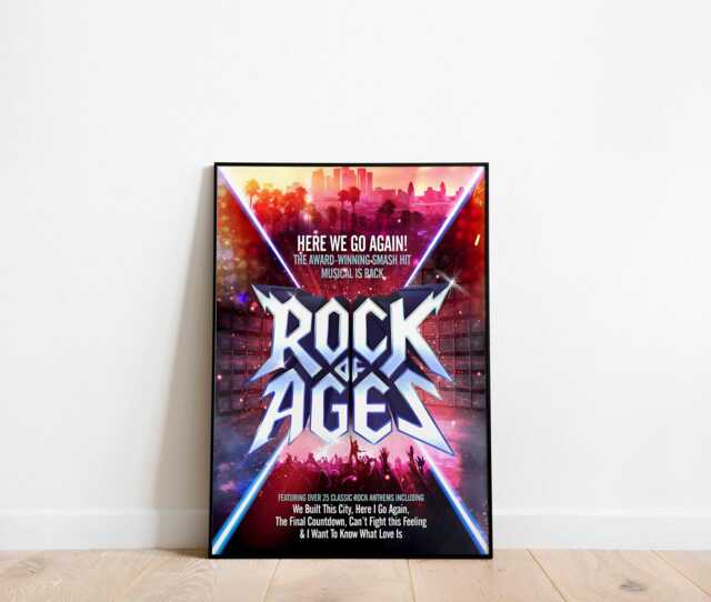 Rock Of Ages Musical Theatre Print Poster