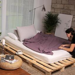 Purple Duvet Cover Of Softened Pure Linen, King, Queen, Full, Single, Twin, Double & Custom Sizes Available - thumbnail 3