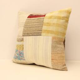 Pillows Cover 18x18 Patchwork Kilim Pillow Case Decorative Throw Rustic Couch Designer Boho Pillow Case Home Livingroom 4Kbf-229 - thumbnail 3
