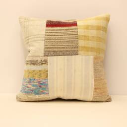 Pillows Cover 18x18 Patchwork Kilim Pillow Case Decorative Throw Rustic Couch Designer Boho Pillow Case Home Livingroom 4Kbf-229 - thumbnail 1