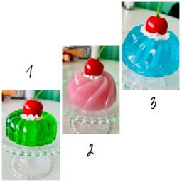 Mini Colorful Jelly Cake Fake Food Dopamine Decor Quirky Funky Kitschy Retro Pop Art - thumbnail 4