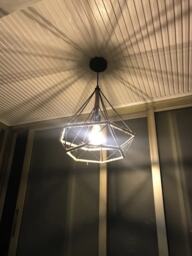 Handmade Hemp Rope Diamond Type Lampshade - thumbnail 1