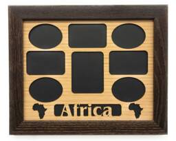 Africa Picture Frame - 11x14 Holds 8 Photos Wall Decor Gift African Safari Vacation Traveler - thumbnail 1