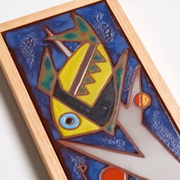 Fish Art Tile, Aquarium Decoration, Tank Decor, Bathroom Art, Ceramic Fish, Dining Room Wall Nature Handmade Ocean - thumbnail 2