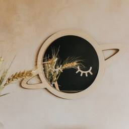 Wooden Planet Kids Mirror, Montessori Nursery Decor - thumbnail 4