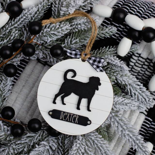 Farmhouse Christmas Ornament Labrador - Gift For Dog Owner Modern Holiday Decor - image 1