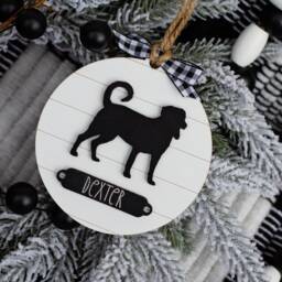 Farmhouse Christmas Ornament Labrador - Gift For Dog Owner Modern Holiday Decor - thumbnail 3