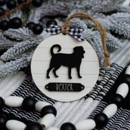Farmhouse Christmas Ornament Labrador - Gift For Dog Owner Modern Holiday Decor - thumbnail 2