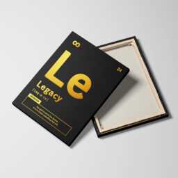 Legacy Periodic Elements Definition Motivational Inspirational, Framed Canvas Wall Art Poster Print, Home Office & Room Decor, Gift Idea - thumbnail 2