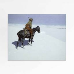 The Scout - Western Art Print Oil Painting Of Horse & Rider Frederic Remington Native American Sizes 8x10 11x14 16x24 - thumbnail 2