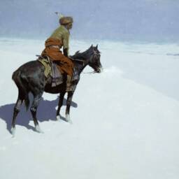 The Scout - Western Art Print Oil Painting Of Horse & Rider Frederic Remington Native American Sizes 8x10 11x14 16x24 - thumbnail 3