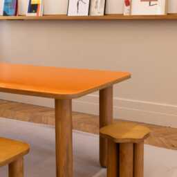 Nenupahr Side Table Or Stool With Natural Finishes - thumbnail 2