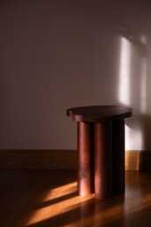 Nenupahr Side Table Or Stool With Natural Finishes