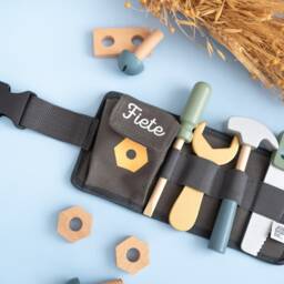Tool Belt Children, Tool Boy, Wooden Toy Christmas Gift Wood - thumbnail 3