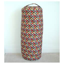 "Yoga Bolster Cushion Cover With Handle Tapestry 24"" X 9"