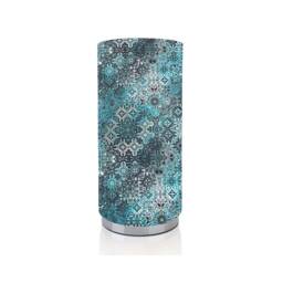 Handmade William Morris Fabric Lamp, Chrome Base, UK Made - thumbnail 2