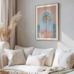Moroccan Wall Art, Decor, Marrakech Mediterranean Arabic Morocco Art, Lebanese Art, Marrakech Poster - thumbnail 2
