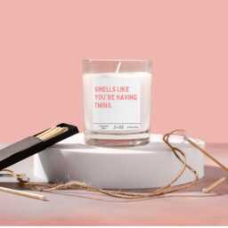 Twins Gift. Baby Twins Pregnancy Having Candle Gift Set - thumbnail 2