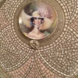 Avon Plate Mosaic Wall Art Handcrafted Vintage Frame, 28 - thumbnail 3