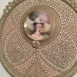 Avon Plate Mosaic Wall Art Handcrafted Vintage Frame, 28 - thumbnail 2