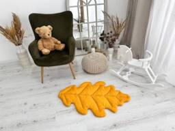 Oak Leaf Organic Cotton Play Mat Montessori Baby Nursery Decor - thumbnail 1