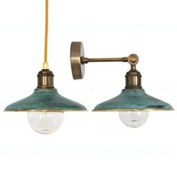 Brass With Patina Pendant Light & Wall Sconce Industrial Sconce Light Lighting Rustic Outdoor Wall Outdoor Brass