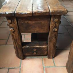 Handmade Rustic French Oak Dining Set - thumbnail 4