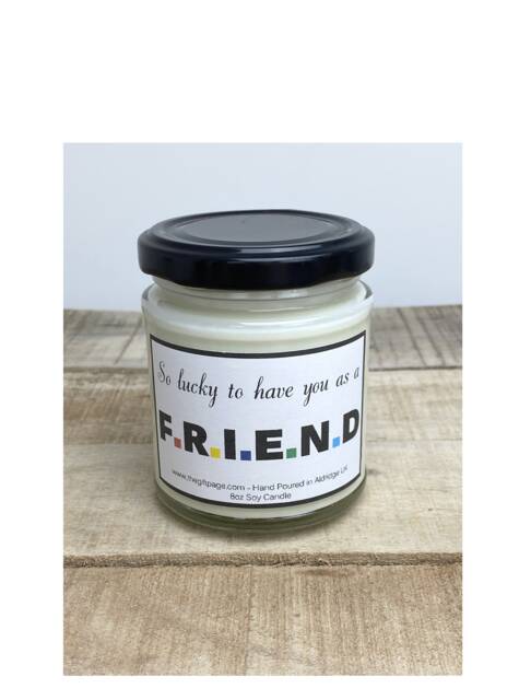 Friends Candle - Novelty Soy Wax Candle, Friendship Gift - image 1