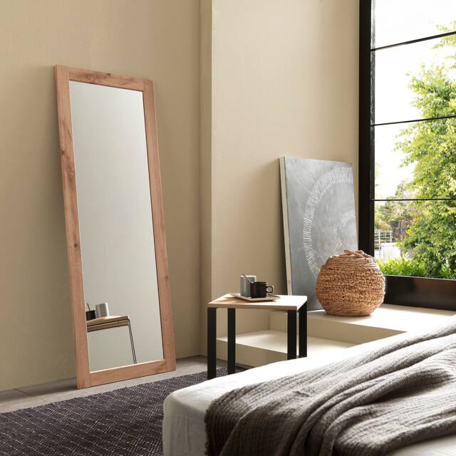 Arhome Floor Mirror, 160 X 60, Rustic Oak, Made in Italy - image 1